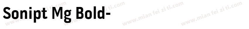 Sonipt Mg Bold字体转换